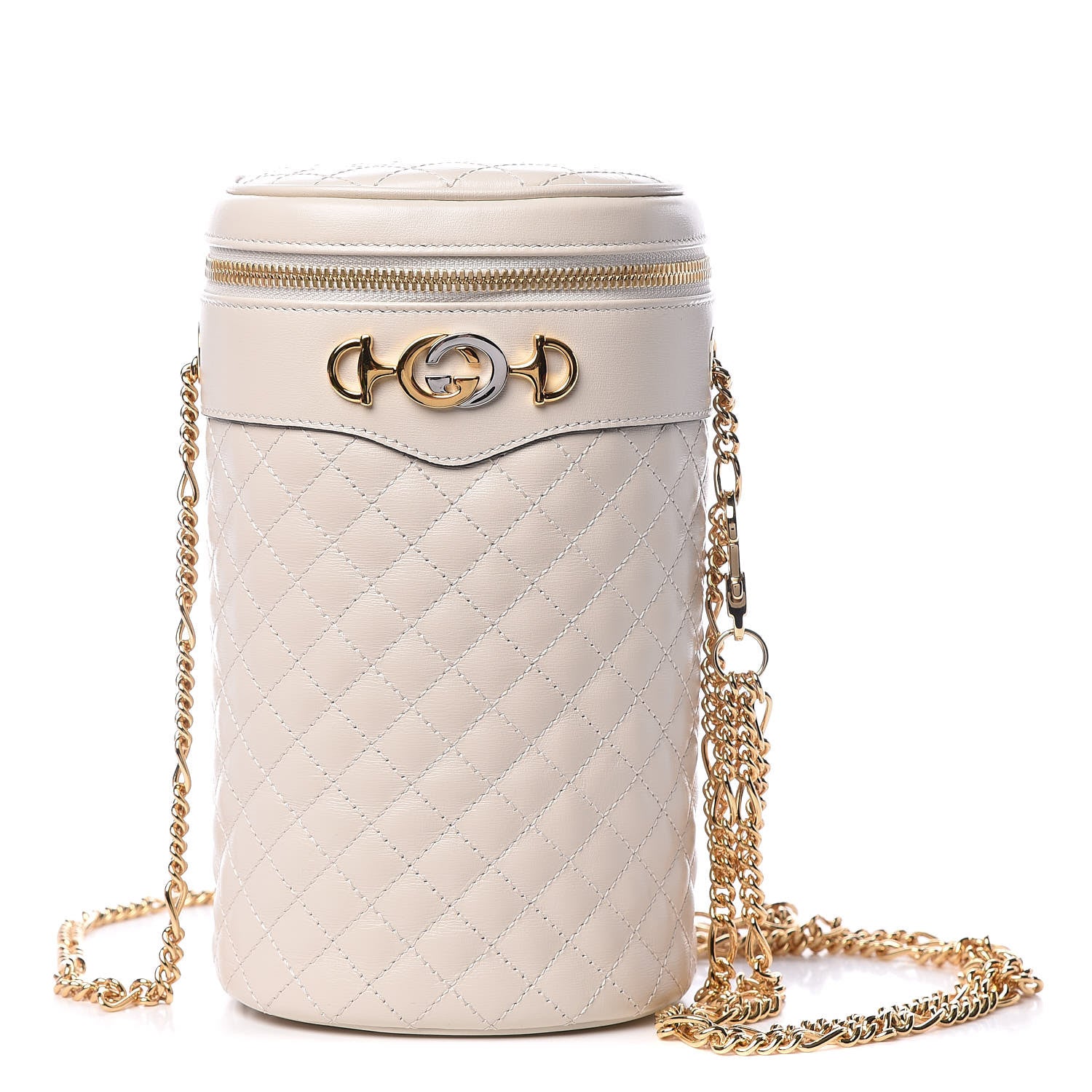 Gucci Calfskin Trapuntata Zumi Belt Bag Off White 1 of 12