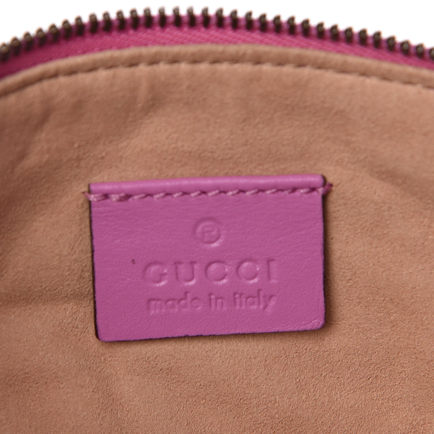 Gucci Calfskin Matelasse Mini GG Marmont Chain Bag Candy Mousse 6 of 10