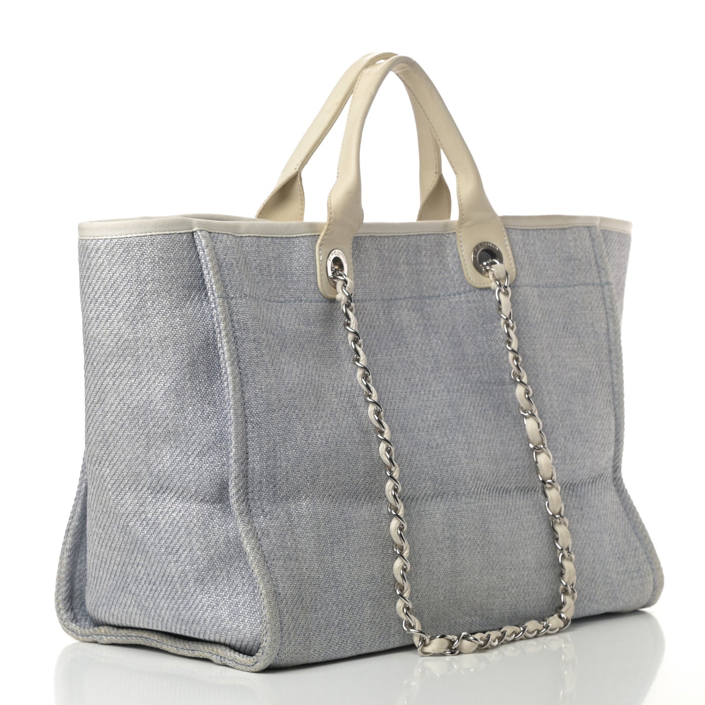 Canvas Medium Deauville Tote Light Blue