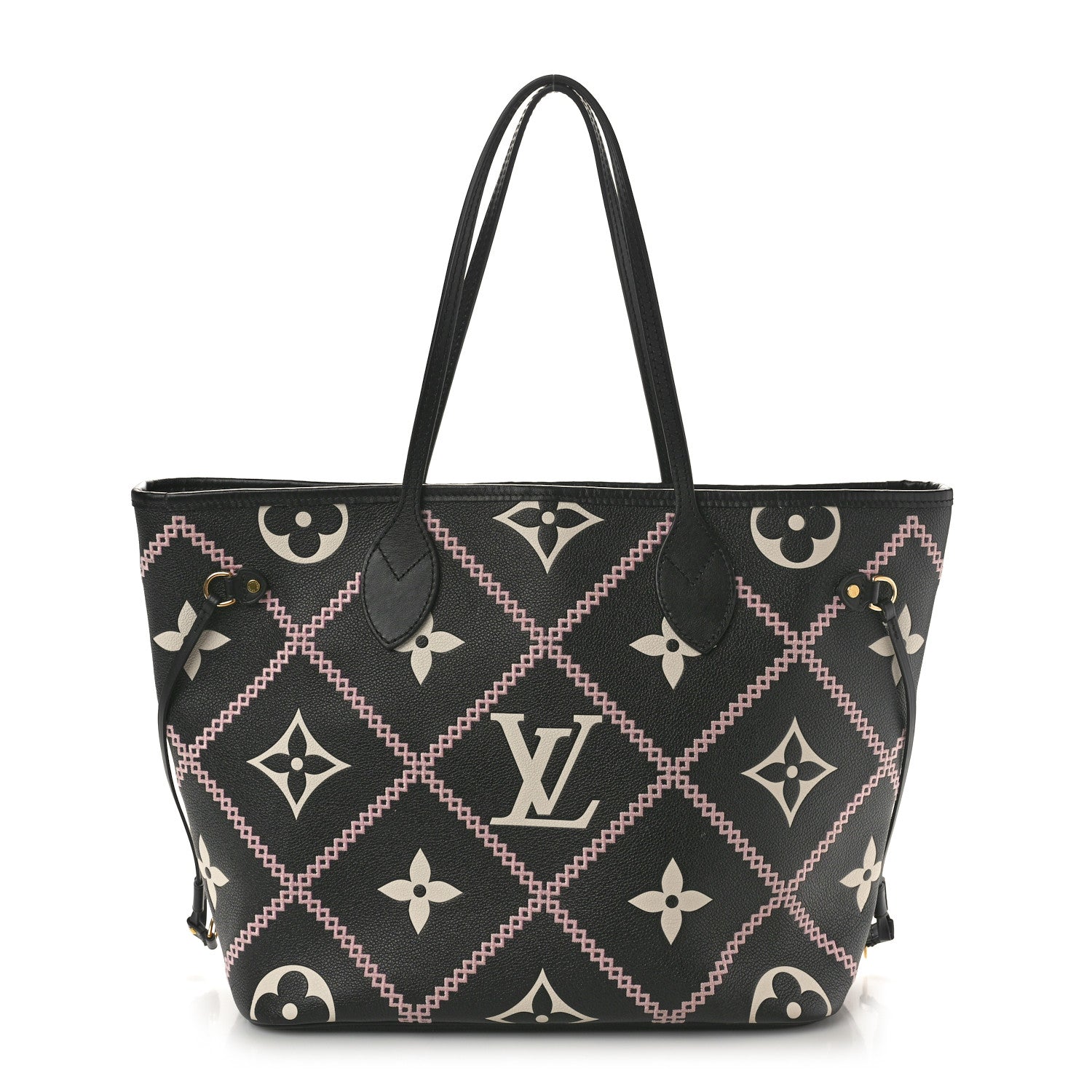 Louis Vuitton Empreinte Monogram Giant Broderies Neverfull MM Black 1 of 10