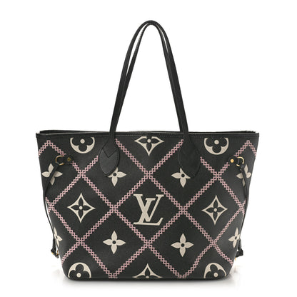 Louis Vuitton Empreinte Monogram Giant Broderies Neverfull MM Black 1 of 10