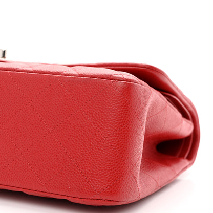 Chanel Caviar Quilted Jumbo Double Flap Red 10 of 10