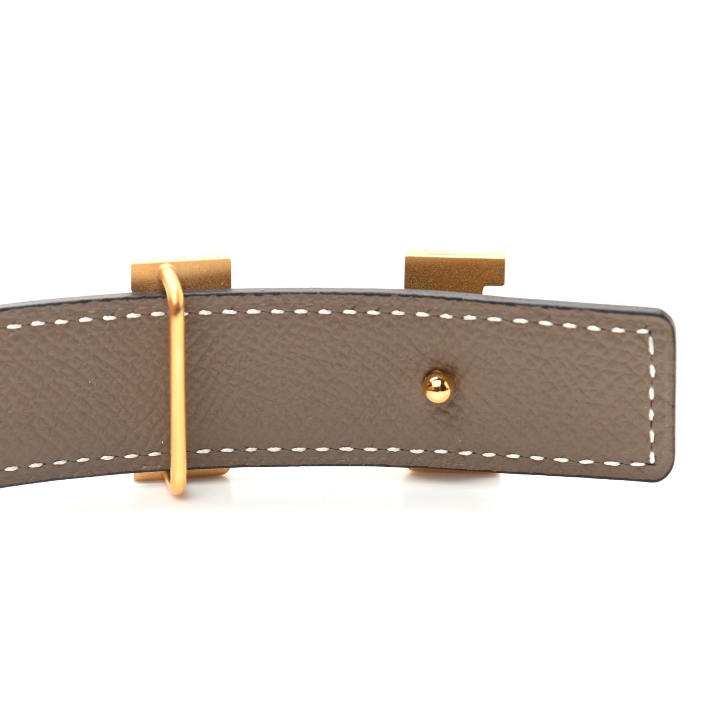 Swift Epsom 24mm Mini Constance H Belt 80 Black Etoupe