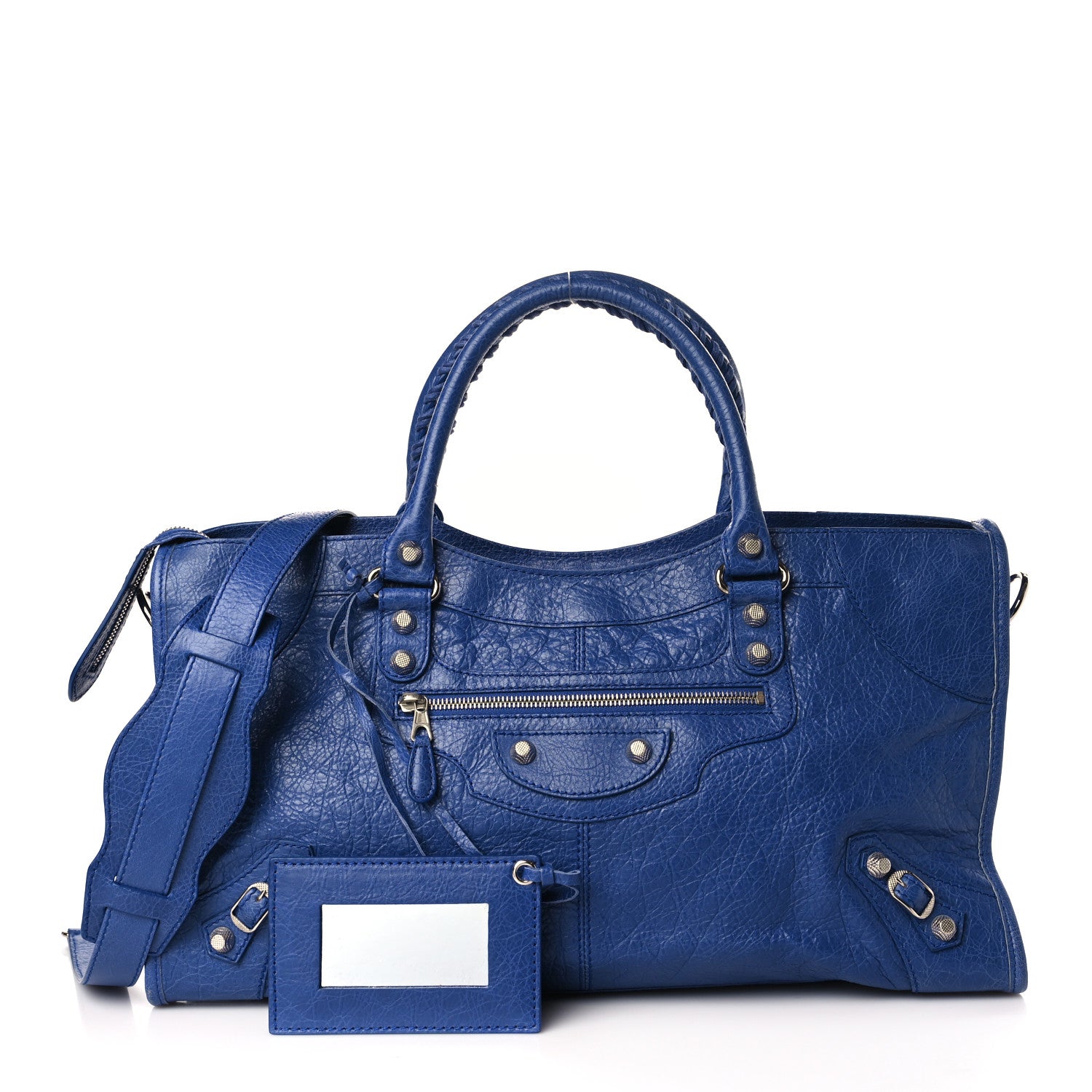 Balenciaga Agneau Giant 12 Silver Hardware Part Time Bleut Bleu Glacier 1 of 9