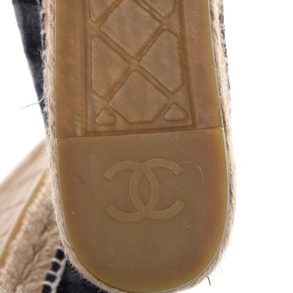 Chanel Flannel CC Espadrilles 42 Dark Grey Black 12 of 12