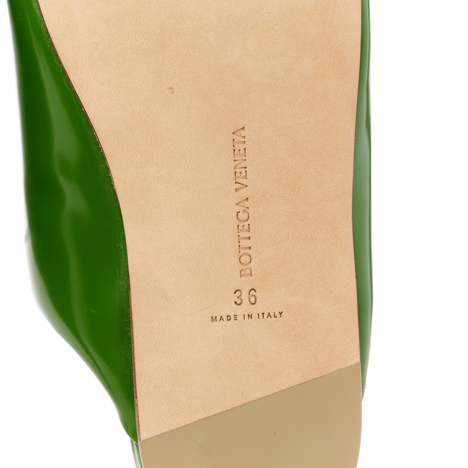 Bottega Veneta Latex Flat Slipper 36 Green 6 of 7