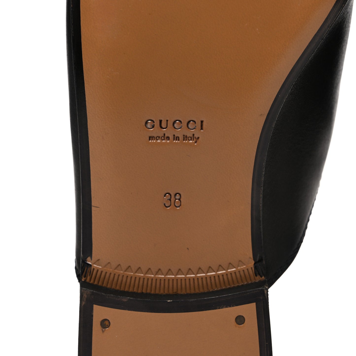 Calfskin Womens Princetown Slippers 38 Black