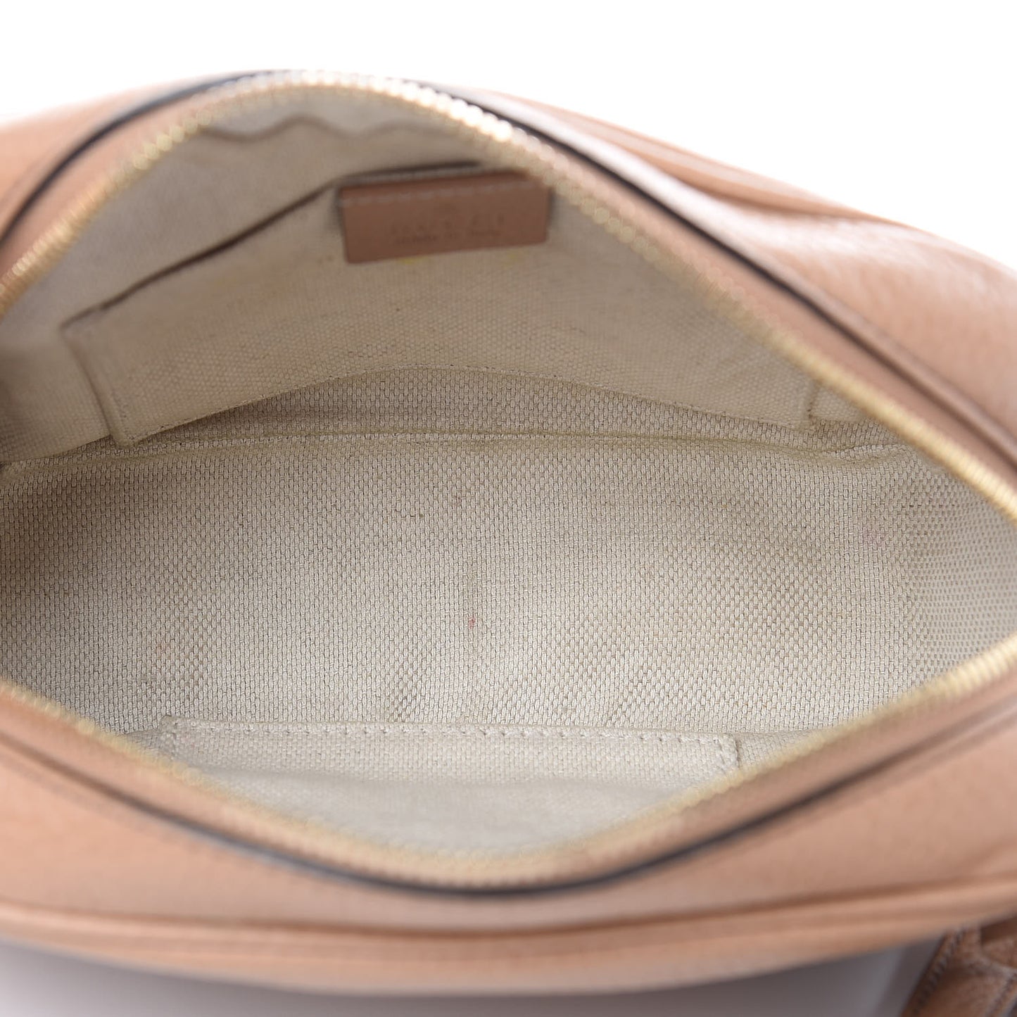 Pebbled Calfskin Small Soho Disco Bag Rose Beige