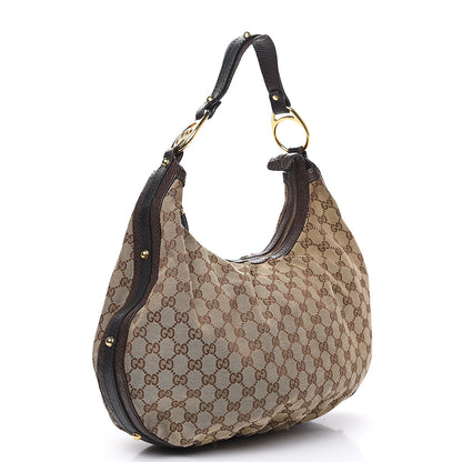 Gucci Monogram Medium Interlocking Hobo Dark Brown 2 of 11