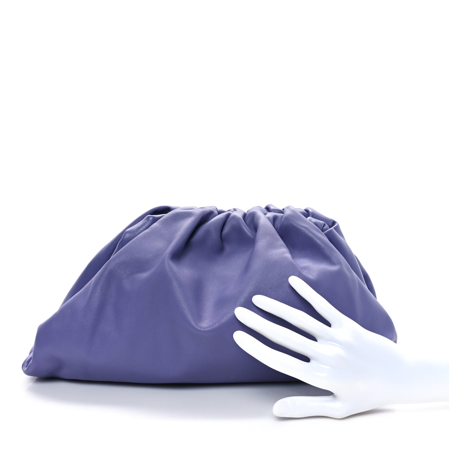 Smooth Butter Calf The Pouch Oversized Clutch Lavender