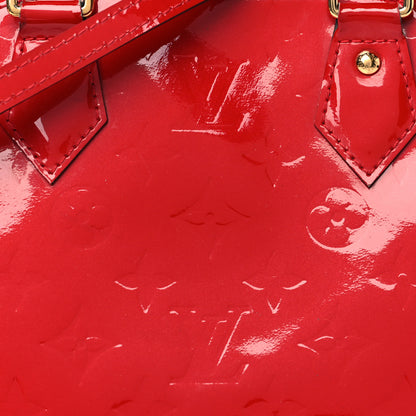 Louis Vuitton Vernis Alma BB Cherry 7 of 9