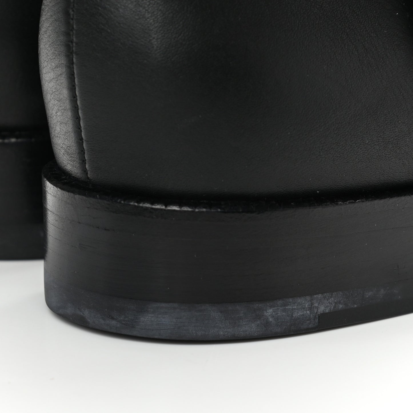Calfskin Interlocking G Knee High Boots 39.5 Black