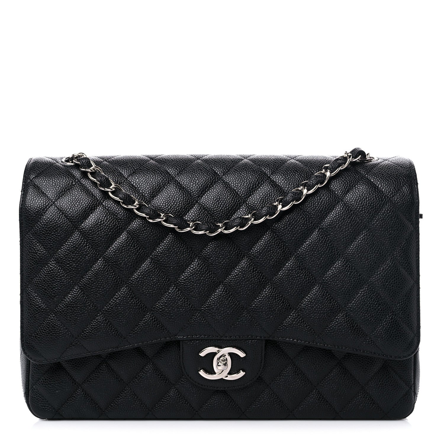 Chanel Caviar Quilted Maxi Double Flap Black 1 of 13