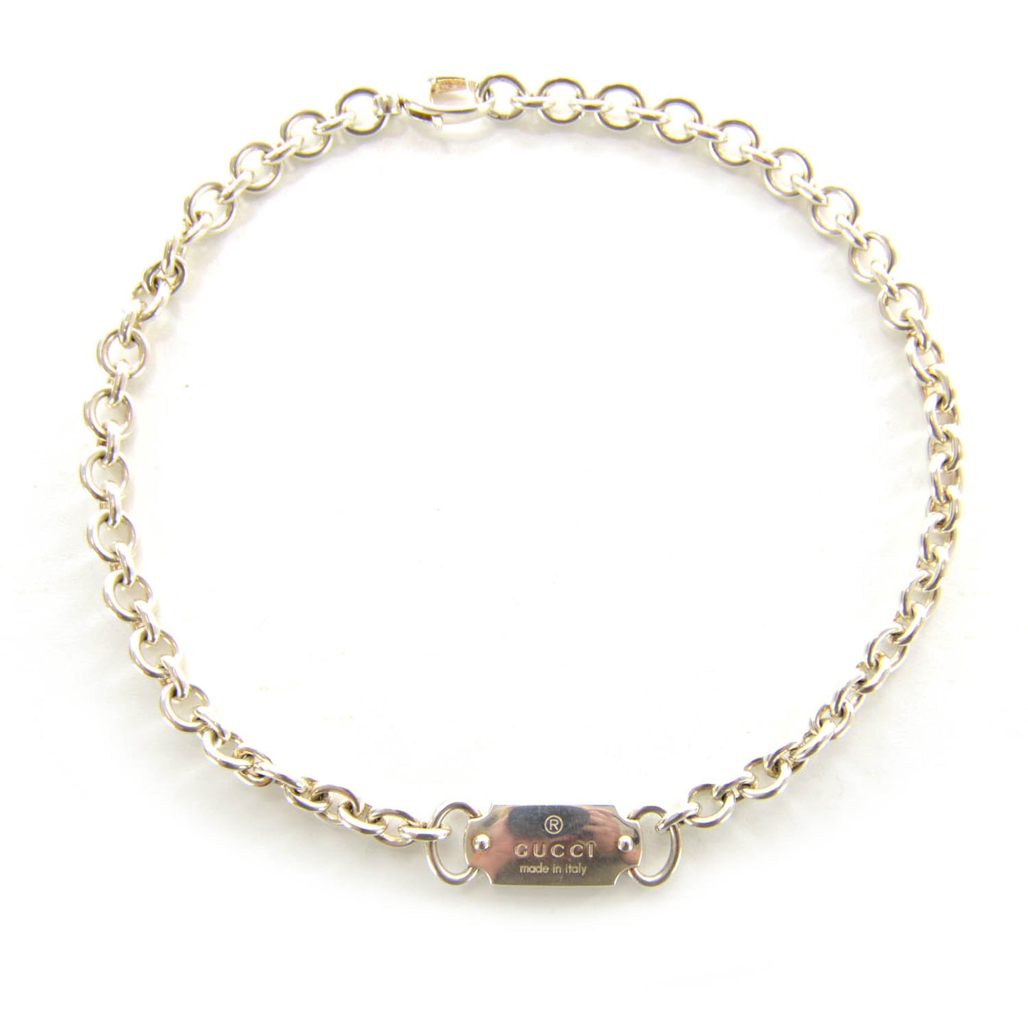 Sterling Silver Tag Necklace