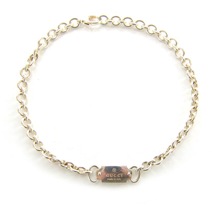 Gucci Sterling Silver Tag Necklace 1 of 5