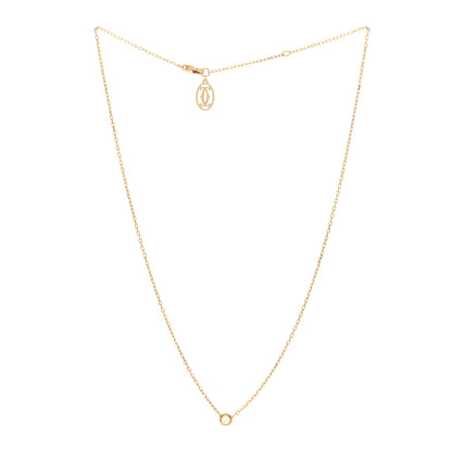 Cartier 18K Yellow Gold Diamond SM D'Amour Pendant Necklace 3 of 4