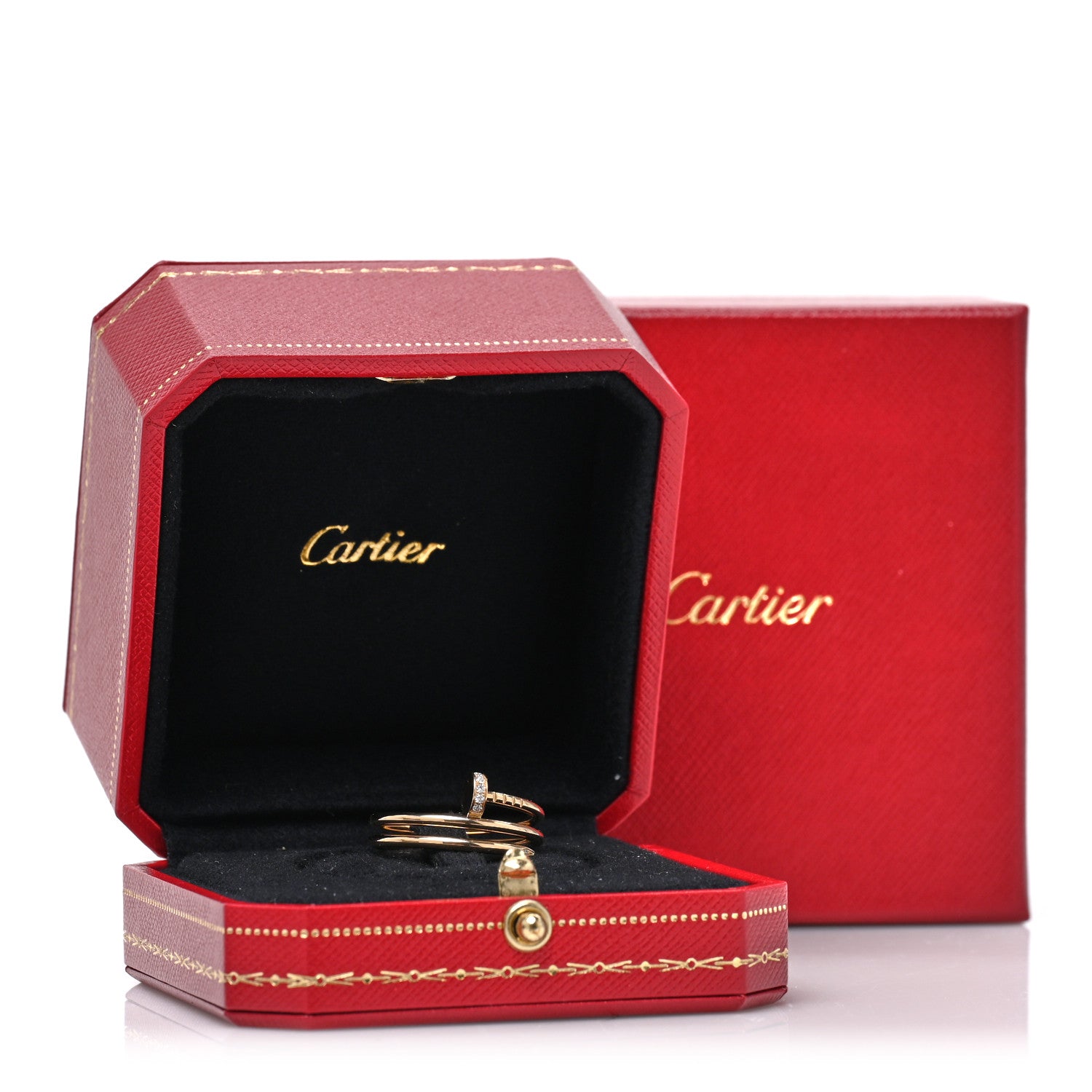 Cartier 18K Yellow Gold Diamond Juste Un Clou Wrap Ring 60 9 6 of 6