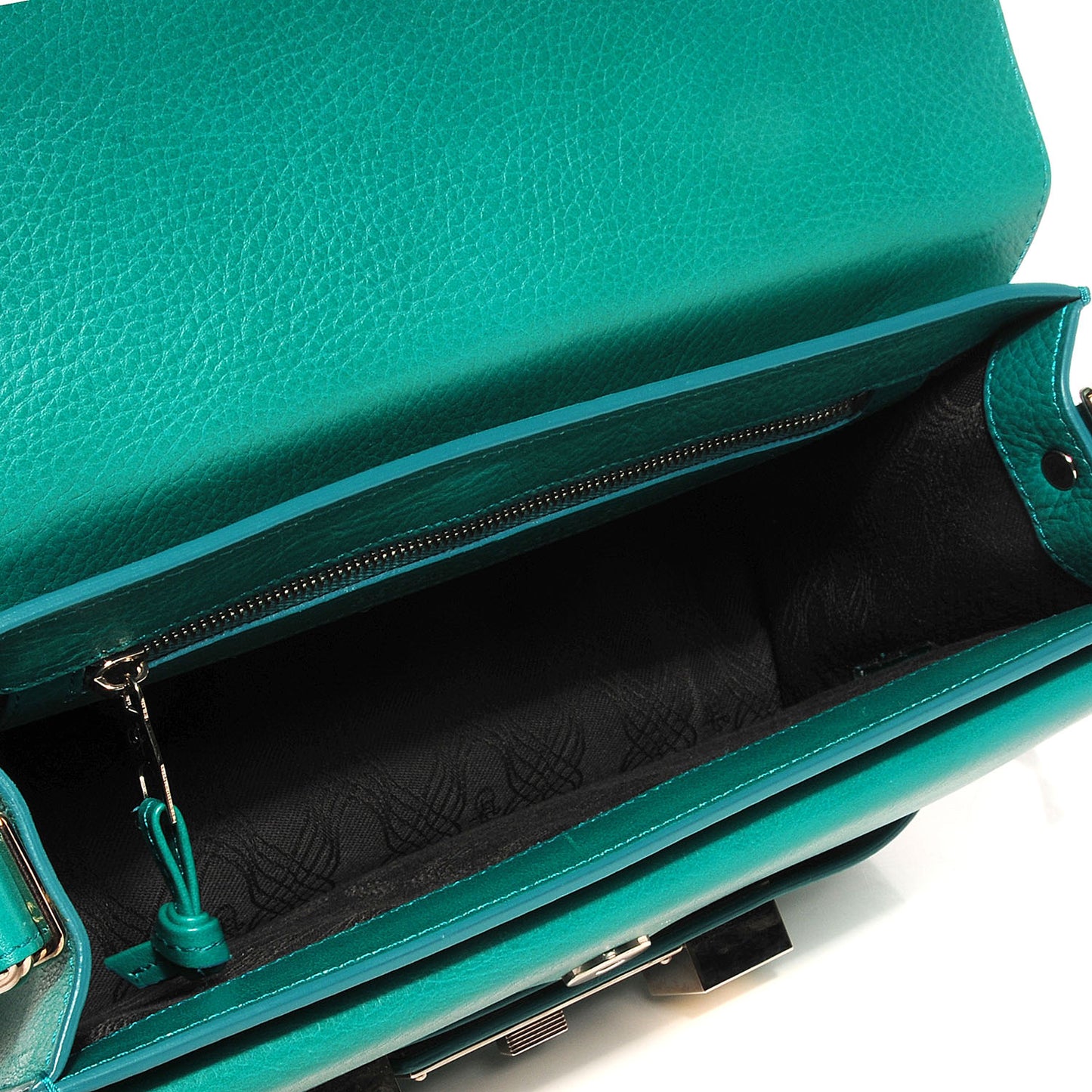 Calfskin PS11 Classic Shoulder Bag Emerald