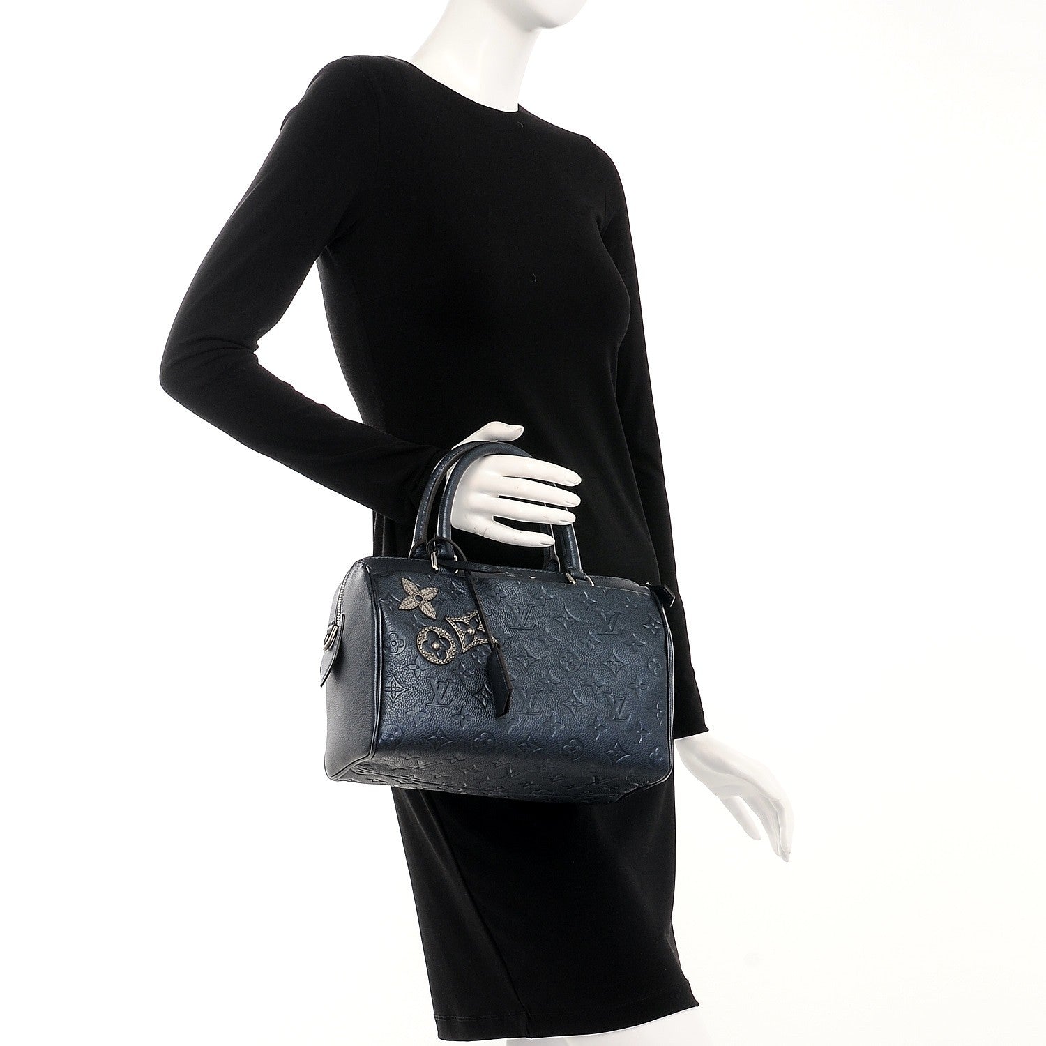 Louis Vuitton Empreinte Pins Speedy Bandouliere 25 NM Marine 3 of 8