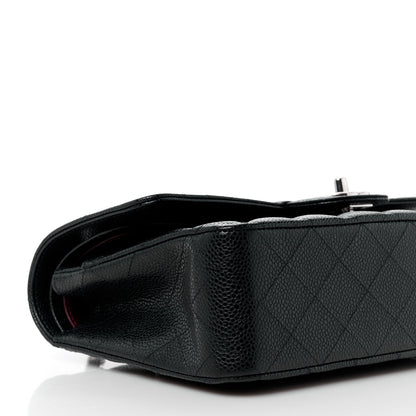 Chanel Caviar Quilted Medium Double Flap Black 10 of 14