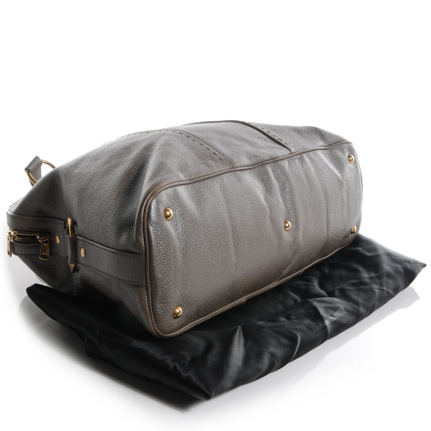 Leather Oversized Muse Pewter