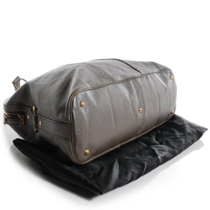 Saint Laurent Leather Oversized Muse Pewter 4 of 9