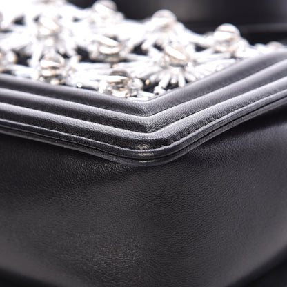 Chanel Lambskin Satin LED Metal Small Boy Flap Black 15 of 18