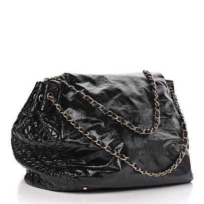Chanel Vinyl XXL Rock and Chain Flap Black 3 of 12