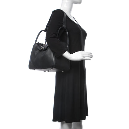 Hermes Taurillon Clemence Lindy 30 Black 2 of 12