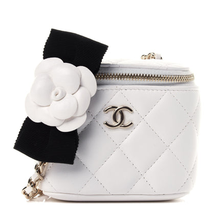 Chanel Lambskin Quilted My Chanel Lady Vanity Case With Chain White 1 of 4