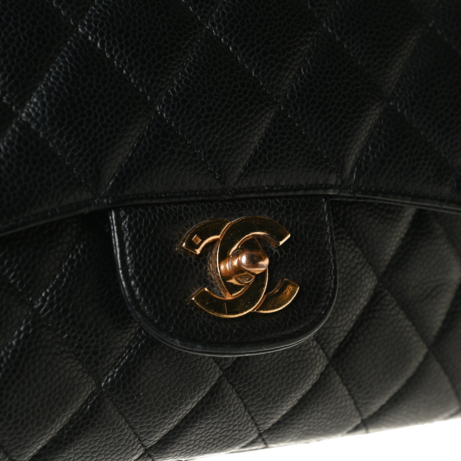 Chanel Caviar Quilted Jumbo Single Flap Black 15 of 16