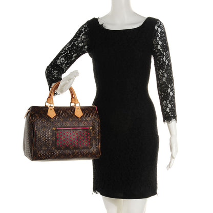 Louis Vuitton Monogram Perforated Speedy 30 Fuchsia 2 of 6