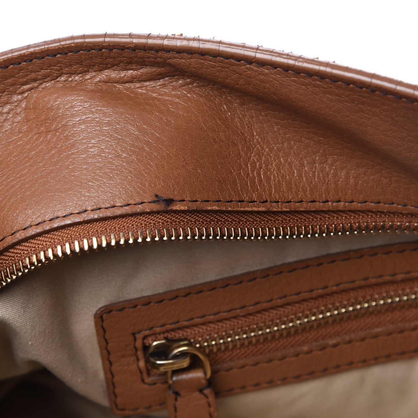 Calfskin Top Handle Tote Tan
