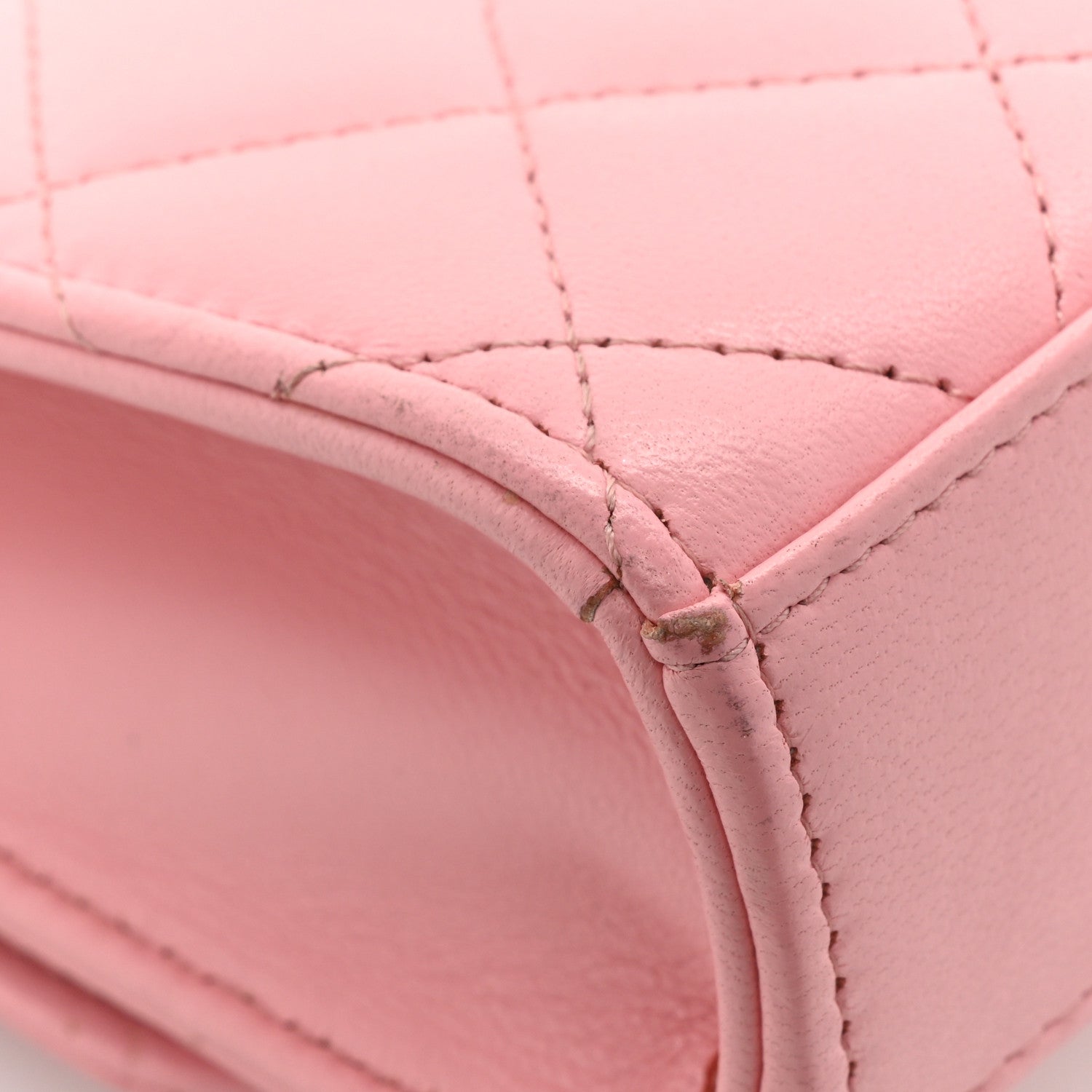 Chanel Lambskin Quilted Mini Trendy CC Clutch With Chain Pink 14 of 18
