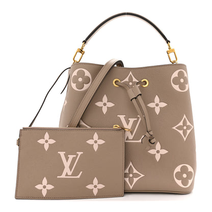 Louis Vuitton Empreinte Monogram Giant Neonoe MM Tourterelle Creme 3 of 11