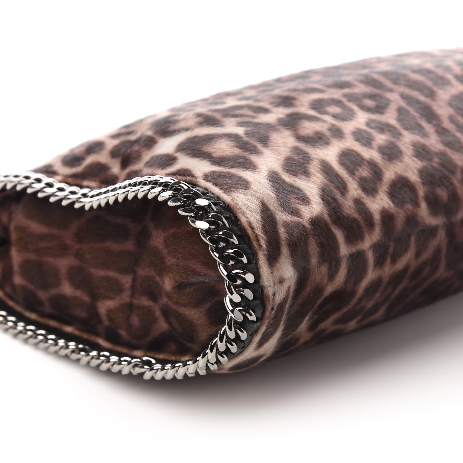 Stella McCartney Faux Calf Hair Leopard Print Small Falabella Tote Brown 6 of 10