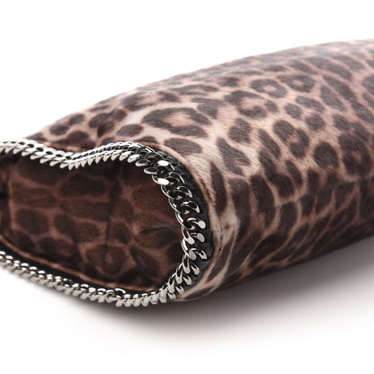 Stella McCartney Faux Calf Hair Leopard Print Small Falabella Tote Brown 6 of 10