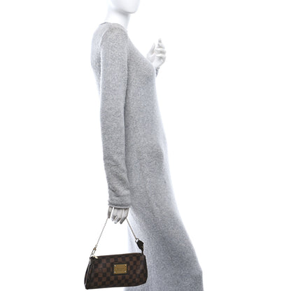 Louis Vuitton Damier Ebene Eva Clutch 2 of 9