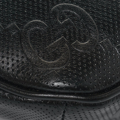 Gucci Calfskin GG Tennis Embossed Belt Bag Black 6 of 14
