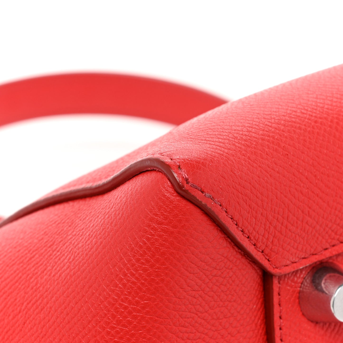 Grained Calfskin Mini Belt Bag Coquelicot