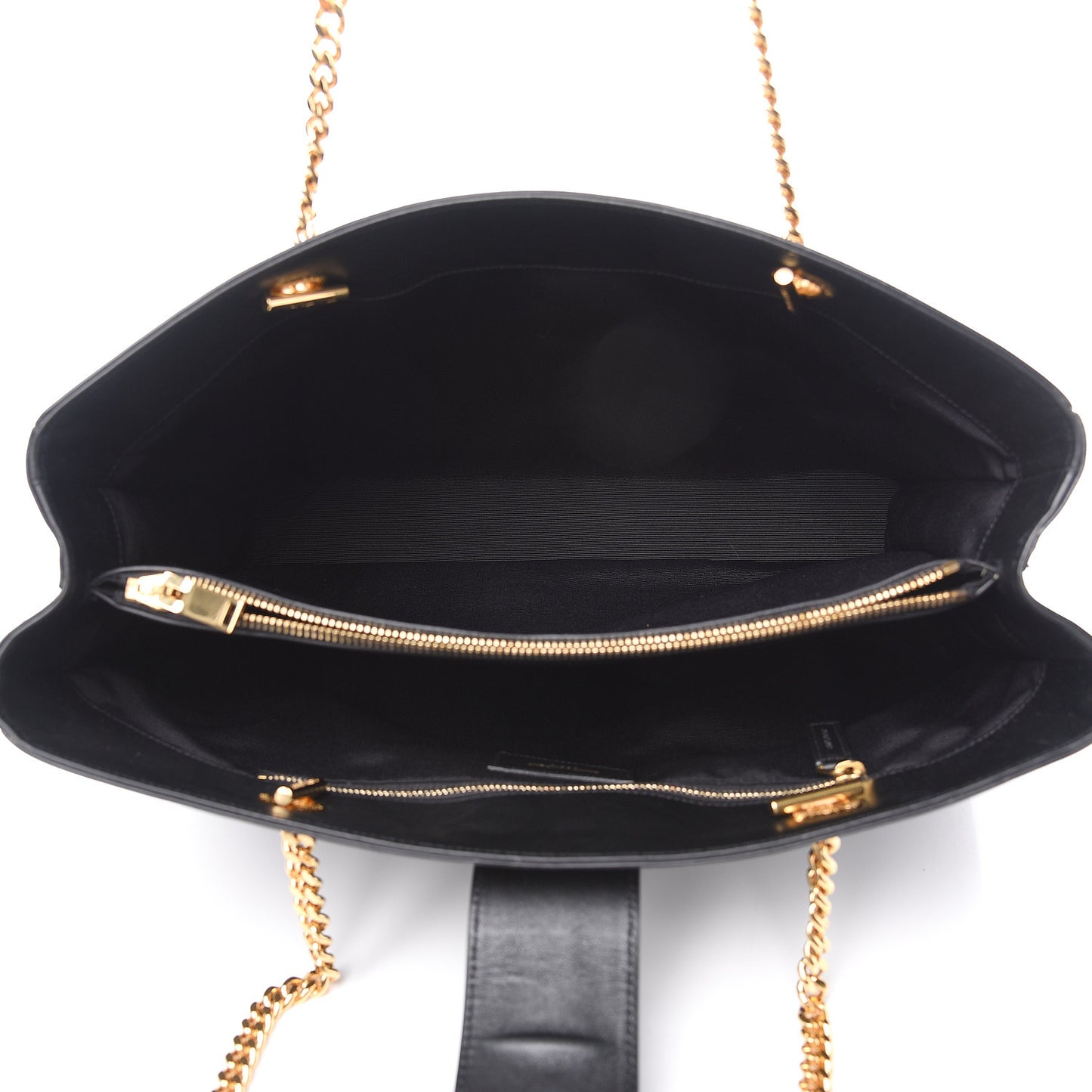 Calfskin Classic Monogram Shopping Bag Black