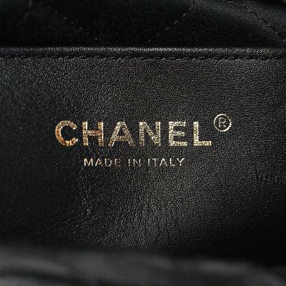 Chanel Shiny Crumpled Calfskin Quilted Pearl Mini Chanel 22 Black 6 of 11