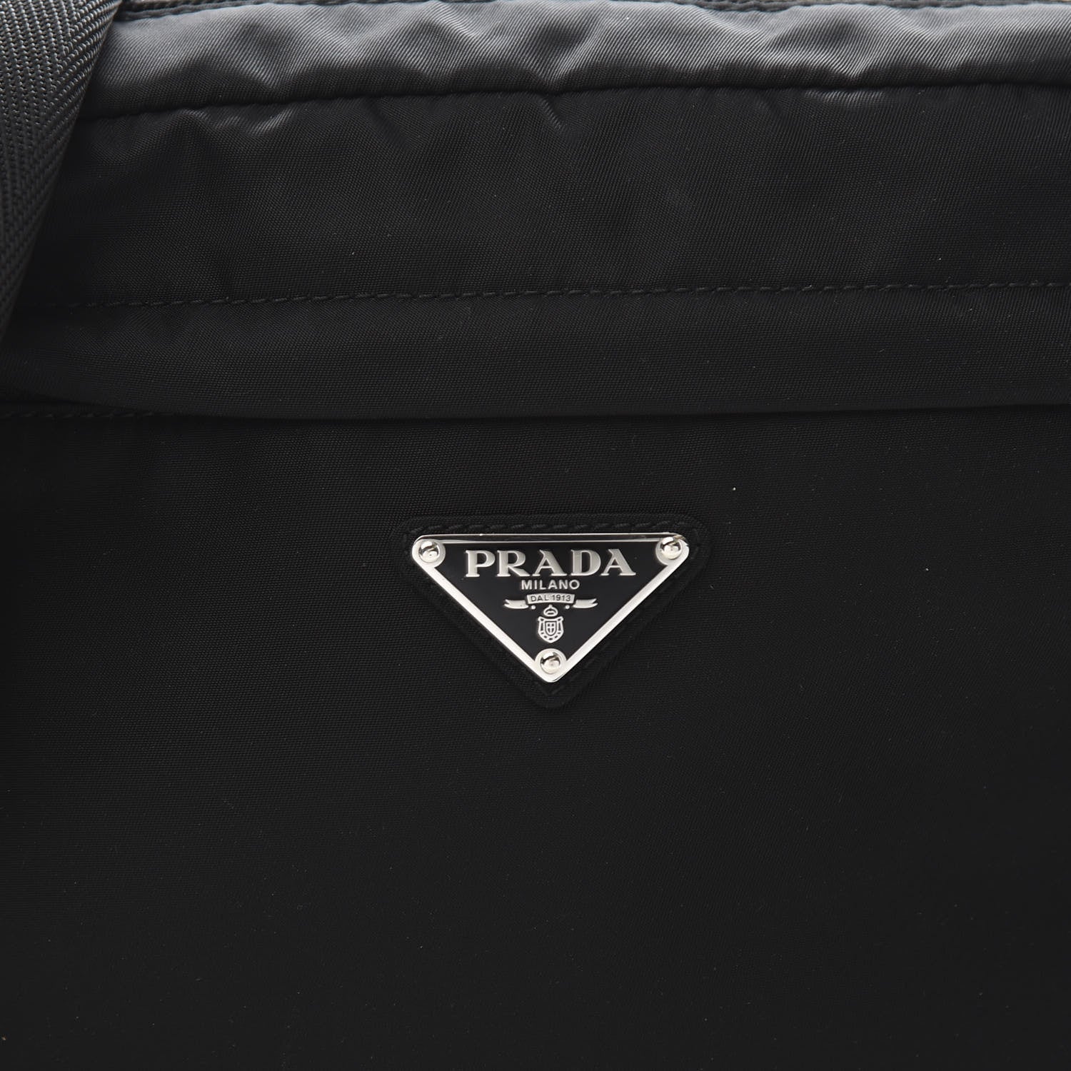 Prada Tessuto Nylon Messenger Bag Black 9 of 10