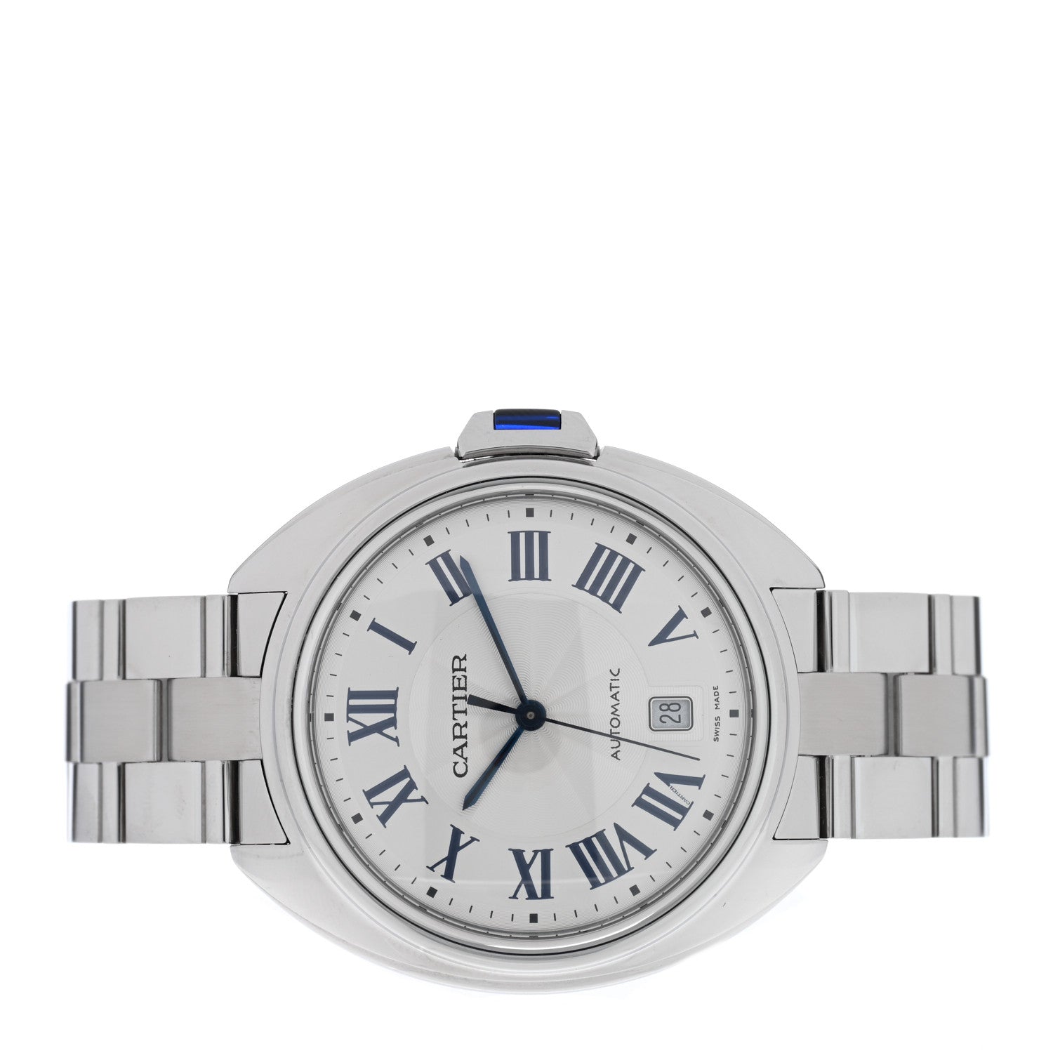 Cartier Stainless Steel 40mm Cle De Cartier Automatic Watch 2 of 5