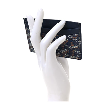Goyard Goyardine Saint Sulpice Card Holder Navy 2 of 6