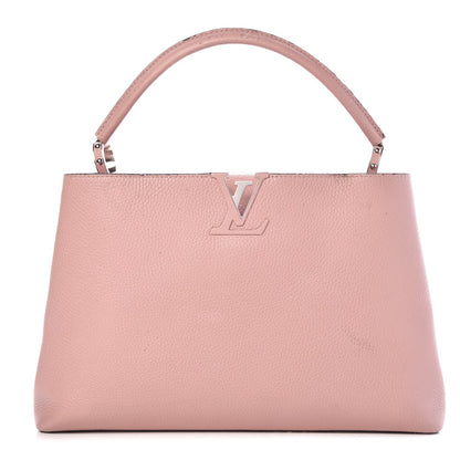 Louis Vuitton Taurillon Capucines MM Magnolia 1 of 12