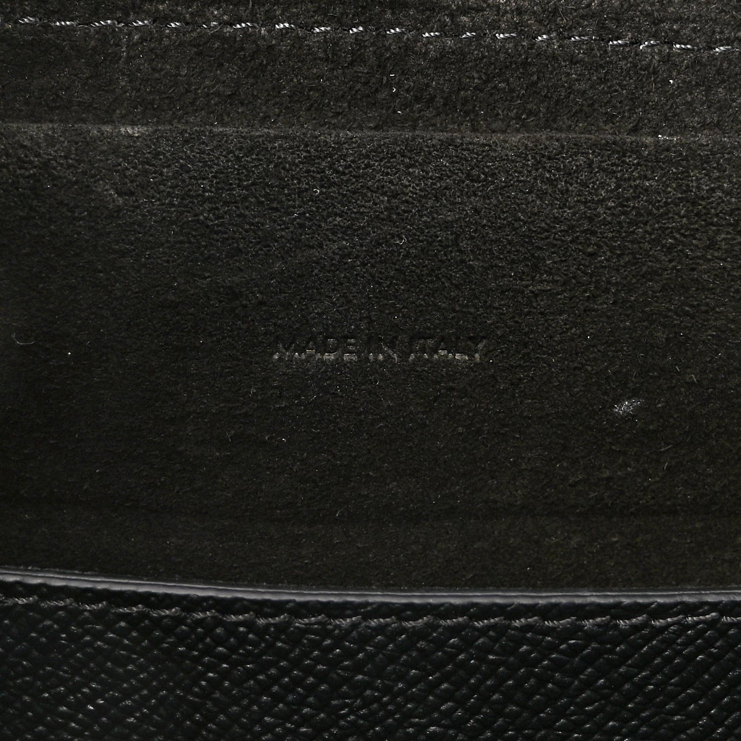 Grained Calfskin Micro Belt Bag Black