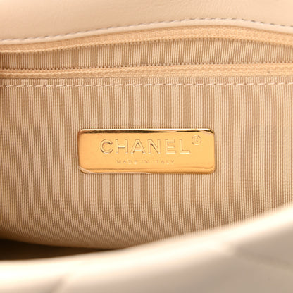 Chanel Lambskin Quilted Medium Chanel 19 Flap Light Beige 6 of 10