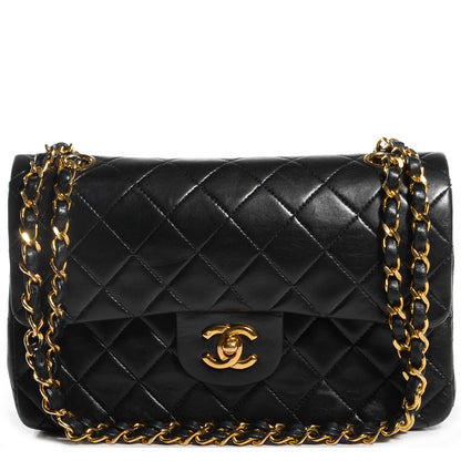Chanel Lambskin Quilted Small Double Flap Black 1 of 8