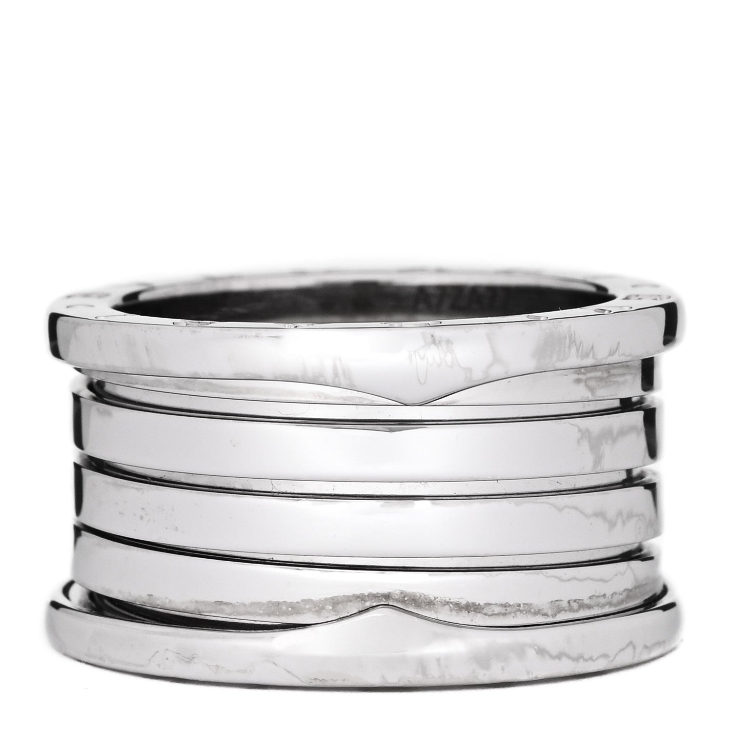 Bulgari 18K White Gold B.Zero1 Four-Band Ring 57 8 3 of 5